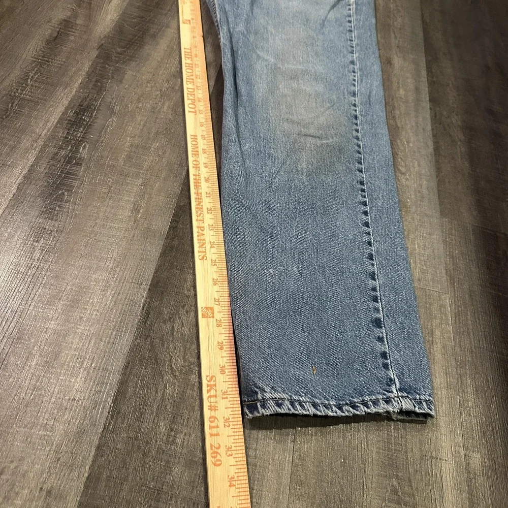 Levi's 550 Jeans Mens 36x32 Blue Relaxed Fit Baggy Wide Leg Distressed Y2K Denim